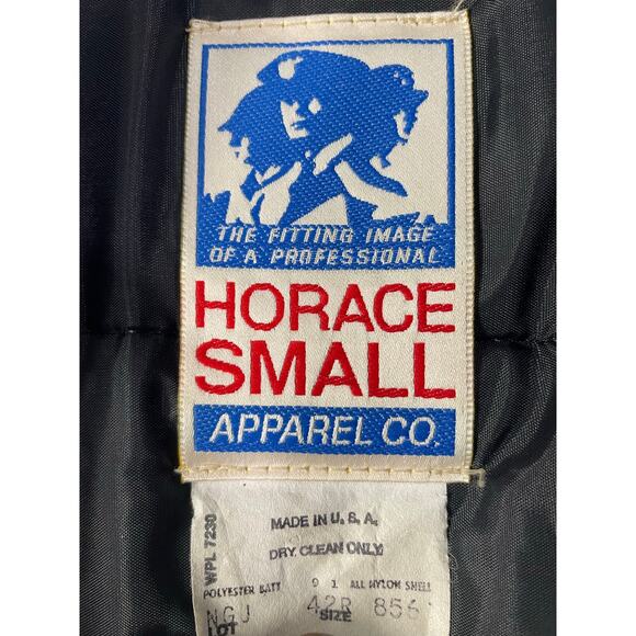 Vintage Horace Small Navy Uniform Jacket Men’s 42R USA Made Lined Workwear Coat - Picture 11 of 14